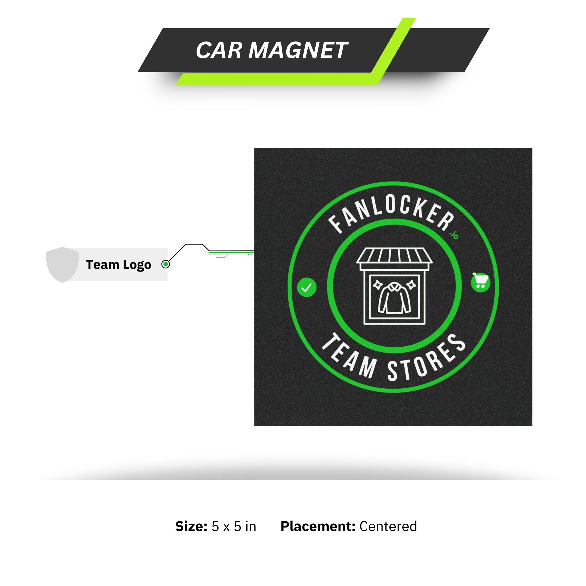 "Your Team Name" - Car Magnet