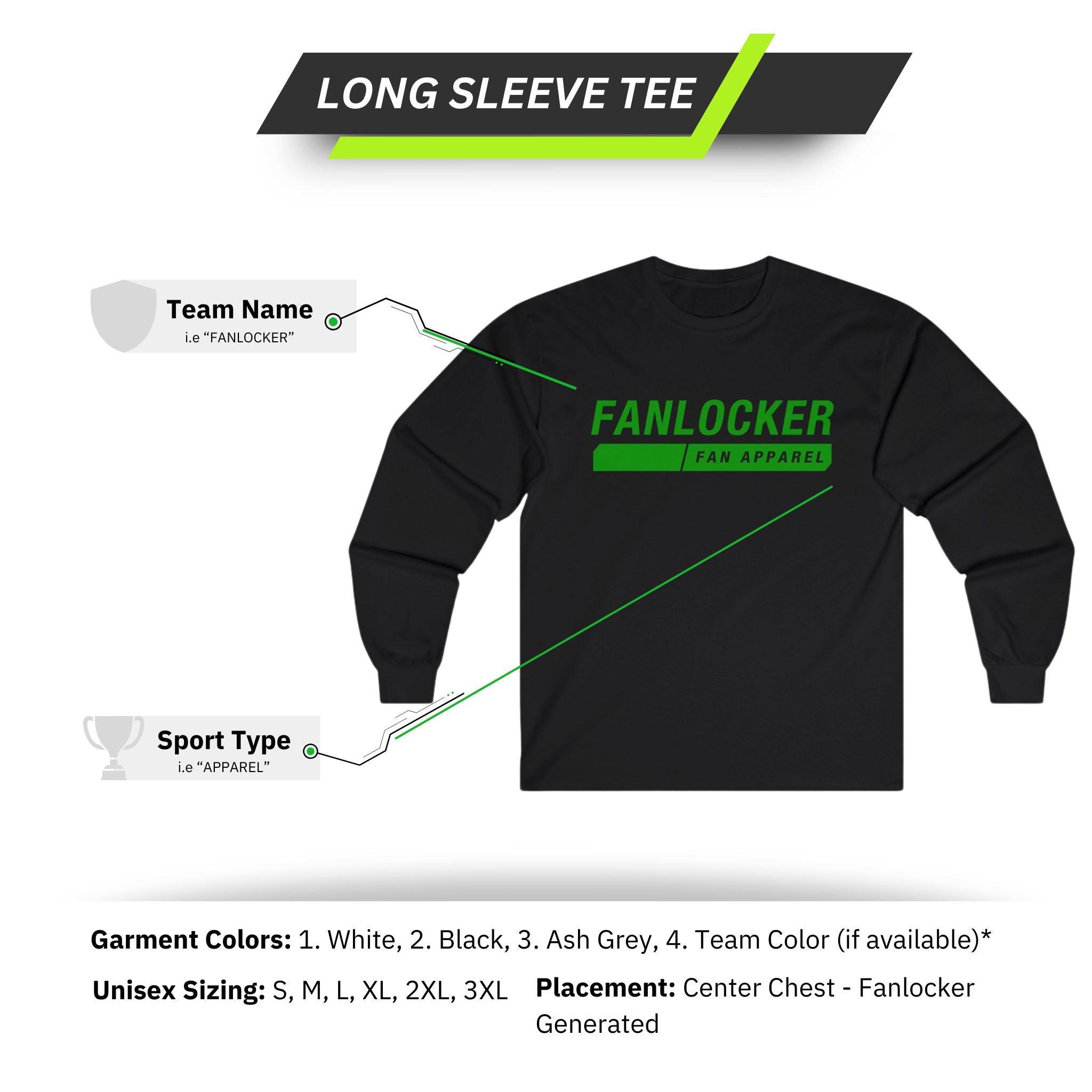 "Your Team Name" - Long Sleeve Tee