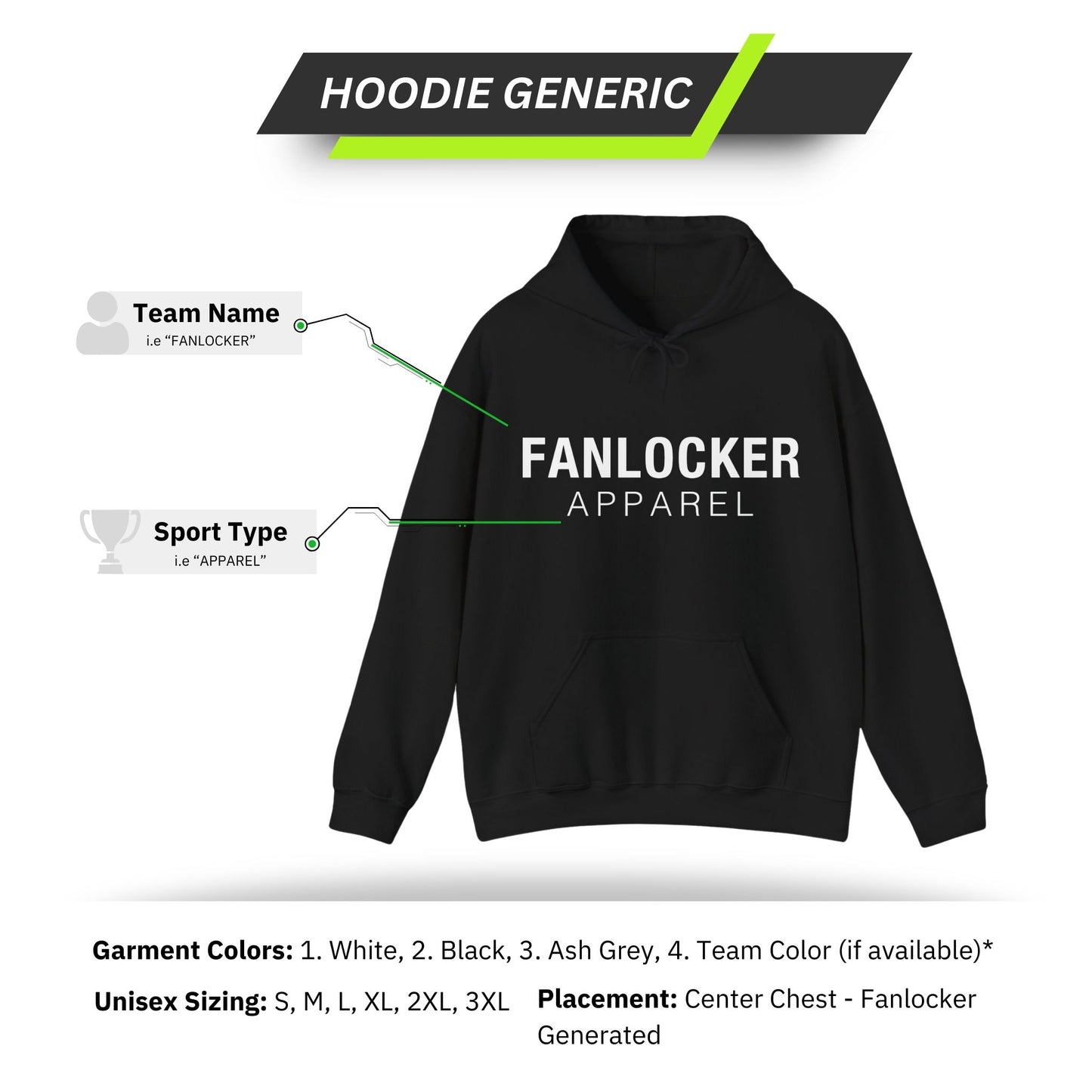 "Your Team Name" - Hoodie Generic